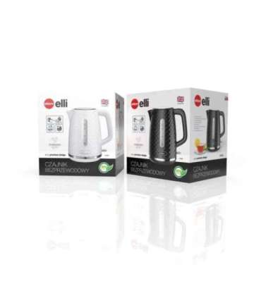 C280C ELDOM Kettle ELLI, capacity 1.7 l, power 2200 W, black, strix, black