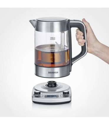 Severin WK 3422 electric kettle 1.7 L 3000 W Stainless steel