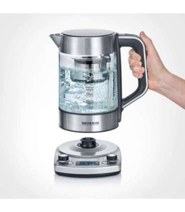 Severin WK 3422 electric kettle 1.7 L 3000 W Stainless steel
