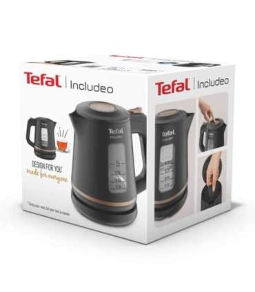 Tefal Includeo KI5338 electric kettle 1 L 2400 W Black