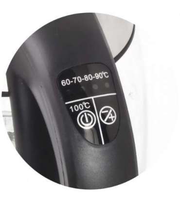 Esperanza EKK026 electric kettle 1.7 L 2200 W Black, Transparent