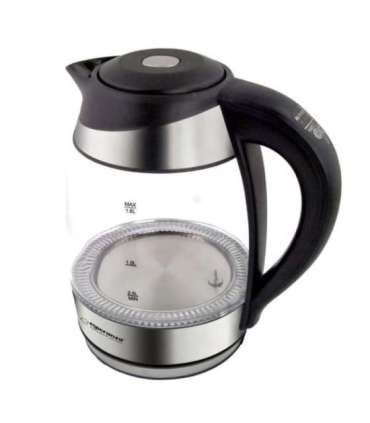 Esperanza EKK026 electric kettle 1.7 L 2200 W Black, Transparent