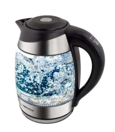 Esperanza EKK026 electric kettle 1.7 L 2200 W Black, Transparent