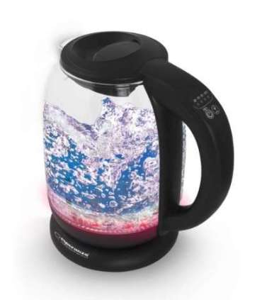 Esperanza EKK027 electric kettle 1.7 L 2200 W Black, Transparent