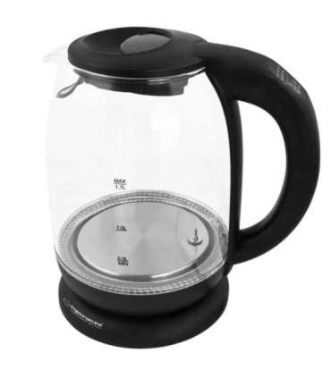 Esperanza EKK027 electric kettle 1.7 L 2200 W Black, Transparent