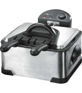 Clatronic FR 3195 Fryer 4 L 2000 W Black, Stainless steel