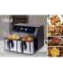 IDEAL Fat-free fryer, double horizontal 9L, 8 functions - including food drying