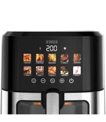 N'oveen AF770 X-LINE Greaseless deep fat fryer Black, Silver