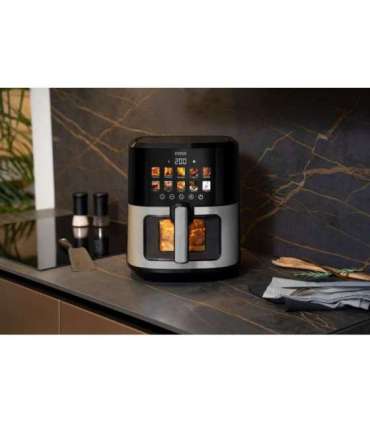 N'oveen AF770 X-LINE Greaseless deep fat fryer Black, Silver