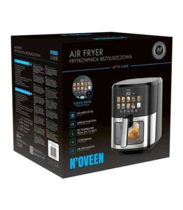 N'oveen AF770 X-LINE Greaseless deep fat fryer Black, Silver