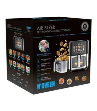 N'oveen AF770 X-LINE Greaseless deep fat fryer Black, Silver