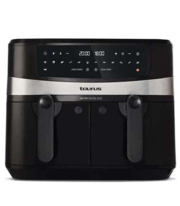 Taurus Air Fry Digital Duo Double 9 L 2200 W Hot air fryer Black