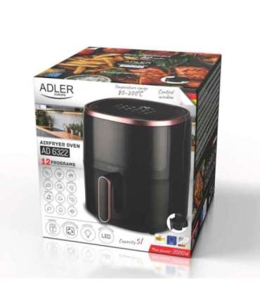 Adler AD 6322 Air fryer 5.0 L black