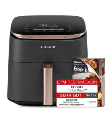 Cosori Turbo Blaze Chef Edition Single 6 L Stand-alone 1725 W Hot air fryer Black, Pink gold