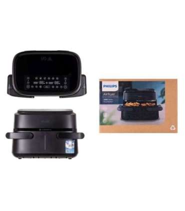 Philips 1000 series NA150/00 fryer Double 7.1 L 2450 W Hot air fryer Black
