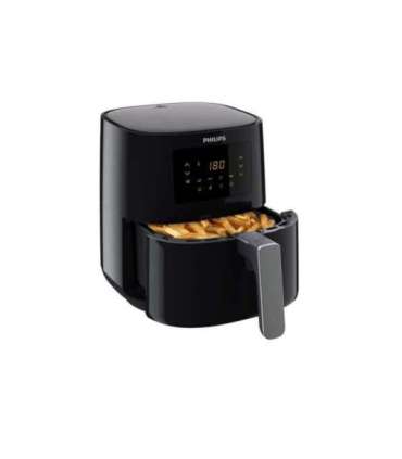 Philips Essential HD9252/70 fryer Single 4.1 L Stand-alone 1400 W Hot air fryer Black, Silver