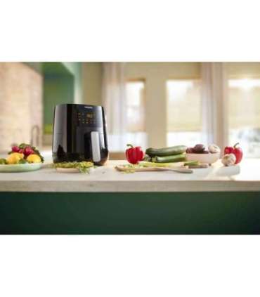 Philips Essential HD9252/70 fryer Single 4.1 L Stand-alone 1400 W Hot air fryer Black, Silver