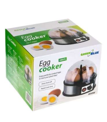 GreenBlue automatic egg cooker, 400W power, up to 7 eggs, measuring cup, 220-240V~, 50 Hz, GB573