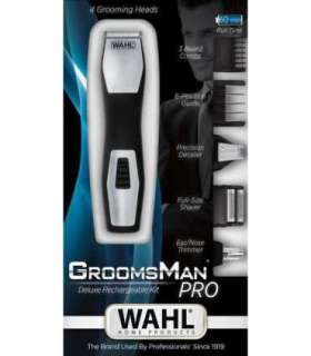 Wahl GroomsMan Pro Battery Black, Stainless steel