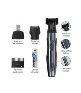Wahl Travel Kit Deluxe Black, Stainless steel