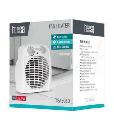 Teesa TSA8059 electric space heater Indoor White 2000 W Fan electric space heater