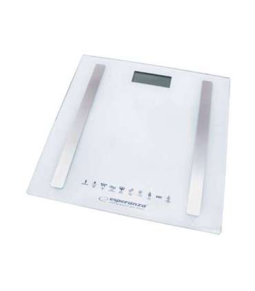 Esperanza EBS016W personal scale Square White Electronic personal scale
