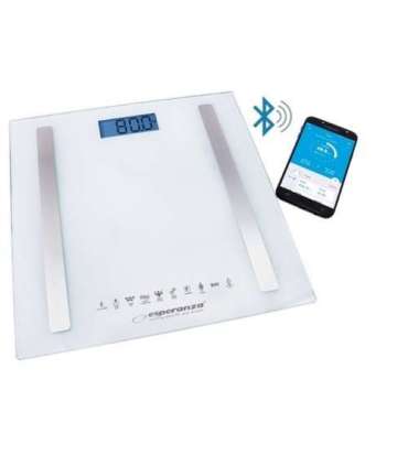 Esperanza EBS016W personal scale Square White Electronic personal scale