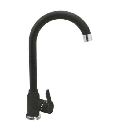 BALI sink (62x44) 1B1D black + Lungo mixer tap