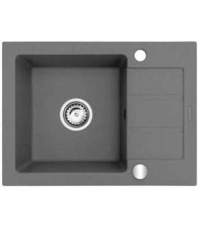 Single-bowl sink with draining board Maidsinks Promo 62x44 1B 1D