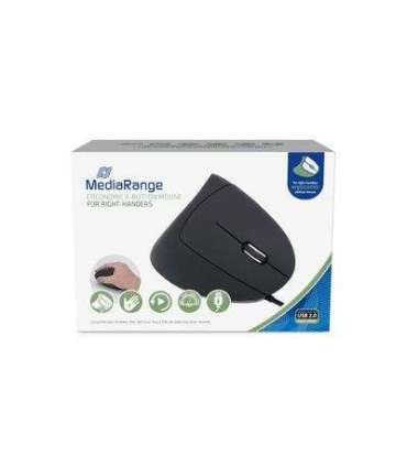 MOUSE USB OPTICAL 6-BUTTON/RIGHT BLACK MROS230 MEDIARANGE