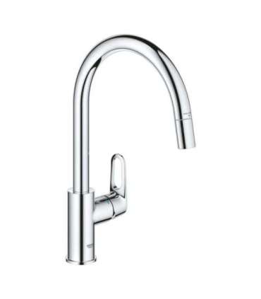 GROHE BauFlow single lever kitchen sink mixer Chomowany
