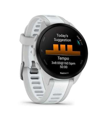 Garmin Forerunner 165 Music 3.05 cm (1.2") AMOLED 43 mm Digital 390 x 390 pixels Touchscreen Grey GPS (satellite)