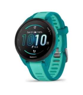 Garmin Forerunner 165 Music 3.05 cm (1.2") AMOLED 43 mm Digital 390 x 390 pixels Touchscreen Turquoise GPS (satellite)