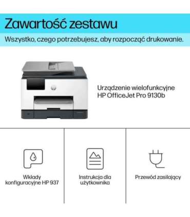 HP OfficeJet Pro 9130b Wireless All-in-One Color Printer, Two-sided printing Copier, Scanner