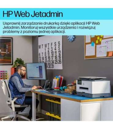 HP OfficeJet Pro 9130b Wireless All-in-One Color Printer, Two-sided printing Copier, Scanner