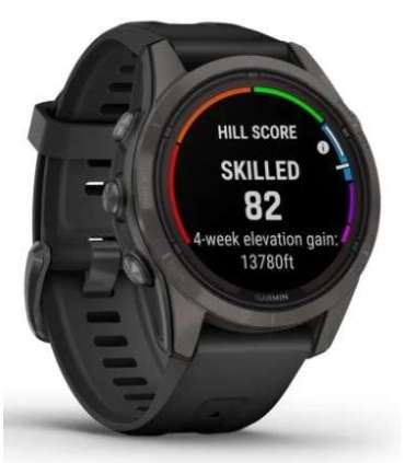 Garmin fēnix 7S Pro 3.05 cm (1.2") MIP 42 mm Digital 240 x 240 pixels Touchscreen Black Wi-Fi GPS (satellite)