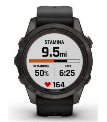 Garmin fēnix 7S Pro 3.05 cm (1.2") MIP 42 mm Digital 240 x 240 pixels Touchscreen Black Wi-Fi GPS (satellite)