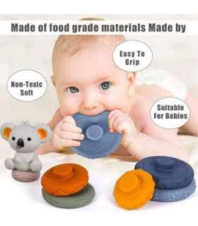 WOOPIE BABY hariv koala püramiidikomplekt 2-ühes närimislelu