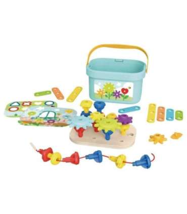 WOOPIE GREEN Montessori motoorse arengu ehituskomplekt 12-ühes (FSC)