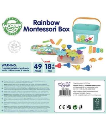 WOOPIE GREEN Montessori motoorse arengu ehituskomplekt 12-ühes (FSC)