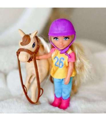 WOOPIE ROYAL Zestaw Laleczka Jeździec z Koniem