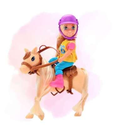 WOOPIE ROYAL Zestaw Laleczka Jeździec z Koniem