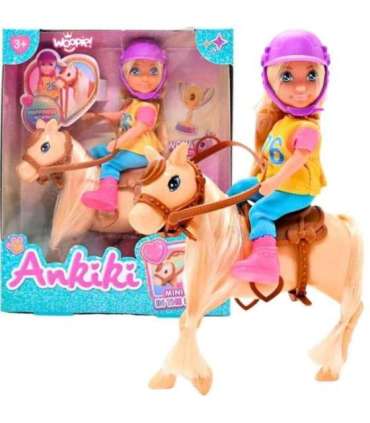 WOOPIE ROYAL Zestaw Laleczka Jeździec z Koniem