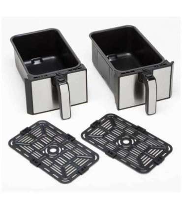 Kenwood Airfryer HFM20 000MB Kenwood000MB Kenwood 000MB kHealthy Twin 2x4L black silver (HFM20.000MB)