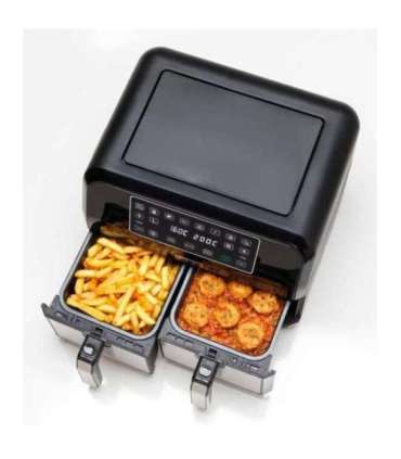 Kenwood Airfryer HFM20 000MB Kenwood000MB Kenwood 000MB kHealthy Twin 2x4L black silver (HFM20.000MB)
