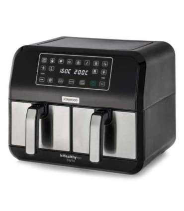 Kenwood Airfryer HFM20 000MB Kenwood000MB Kenwood 000MB kHealthy Twin 2x4L black silver (HFM20.000MB)