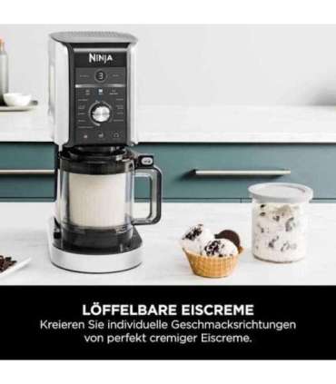 Ninja Icecreme Maker (NC502EU) Creami Deluxe 10-in1 10in1 black silver