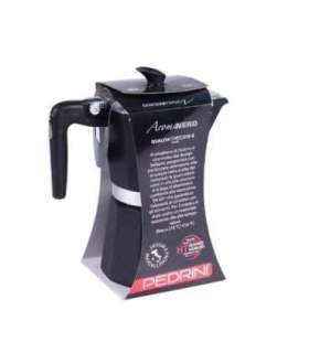Pedrini Coffee Maker Paint Aluminum 6 Cups dark grey (9114-8) (91148)