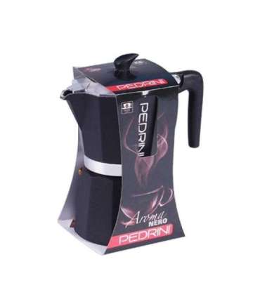Pedrini Coffee Maker Paint Aluminum 6 Cups dark grey (9114-8) (91148)