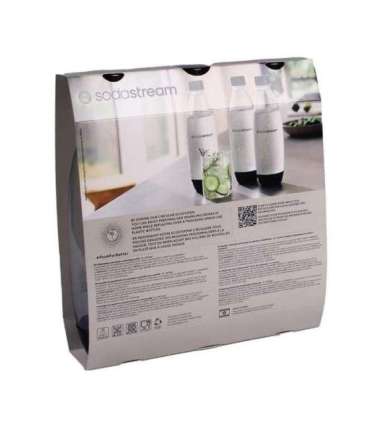 Sodastream PET Bottle Fuse (3 Bottles, 1L, black) (2260748)